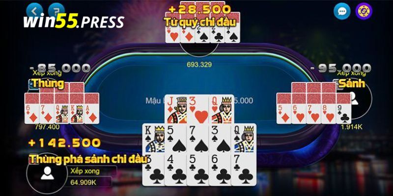 Game mậu binh online Win55 hấp dẫn cho người mới bắt đầu